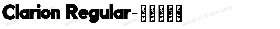 Clarion Regular字体转换